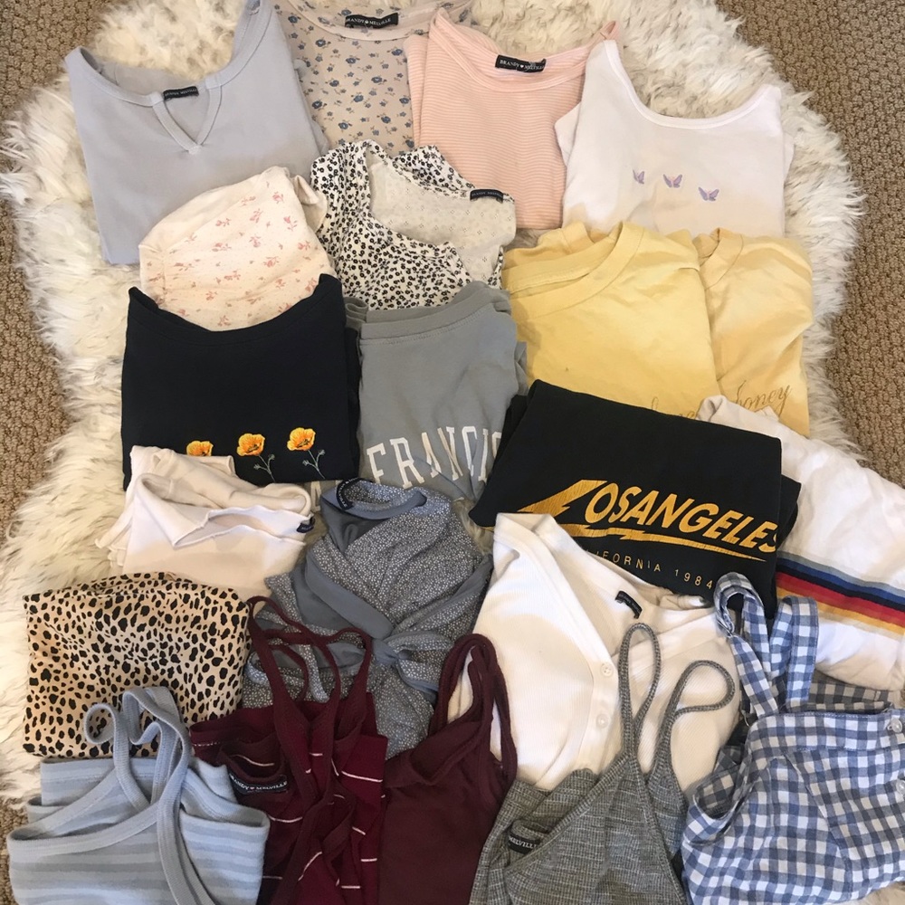 SOME OF MY BRANDY MELVILLE COLLECTION :)